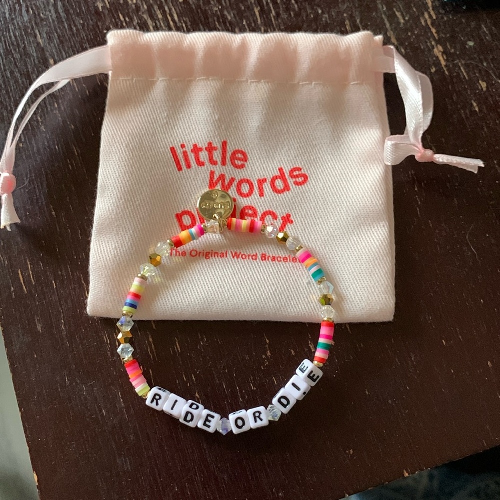 ‘Ride or Die’ Little Words Project bracelet